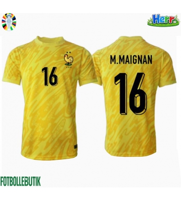 Frankrike Mike Maignan #16 Målvakt Hemmatröja EM 2024 Kortärmad